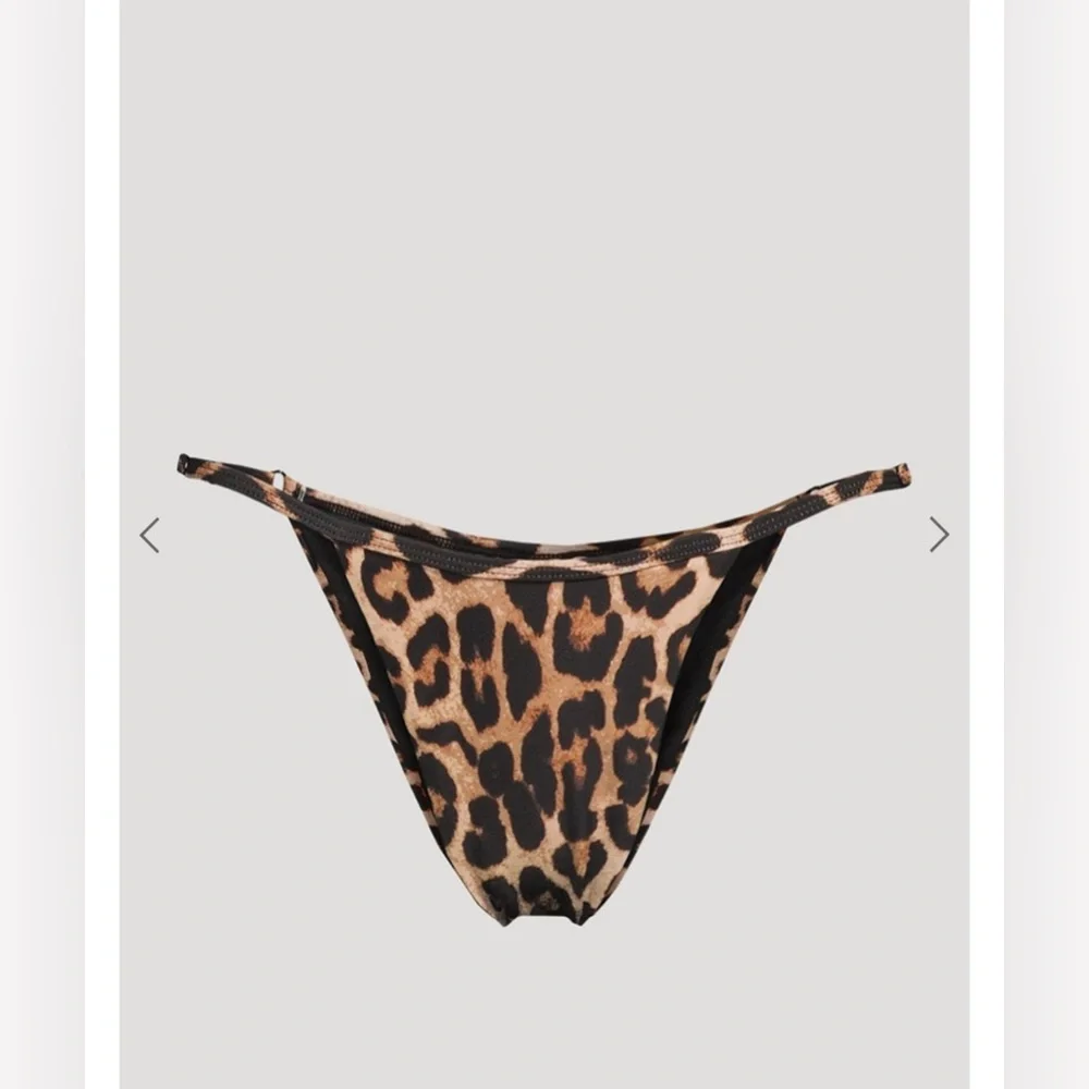 Good American “Perfect Fit” Leopard Bikini Bottom, New With Tags